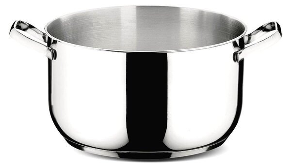 LAGOSTINA Pentola a Induzione Casseruola Fonda in Acciaio Inox 18/10 20 cm con 2 Manici - Sfiziosa