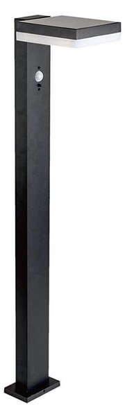 Lampada solare LED con sensore LED/2W/3,7V IP54 3000K quadrato nero