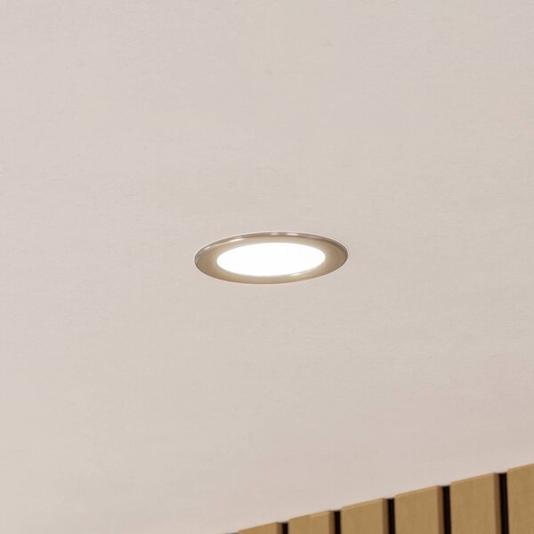 EGLO connect Luci LED da incasso Fueva 6-Z, grigio, Ø 12 cm dimmerabile, Alluminio / Grigio / Zincato, Soggiorno / Sala da pranzo, Plastica, Moderno