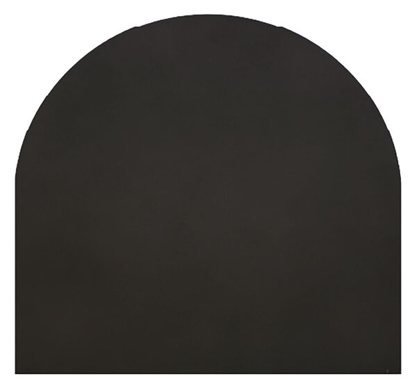 Salvapavimento Semitondo Vidar 74x74 cm per Stufe a Legna o Pellet in Acciaio 2 mm Nero