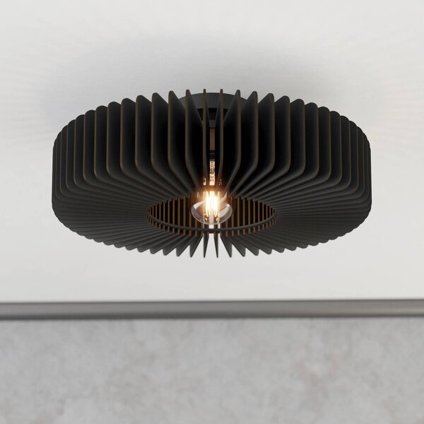 EGLO Plafoniera soffitto Palombaia, dimmerabile, Nero, Metallo, Plafoniera