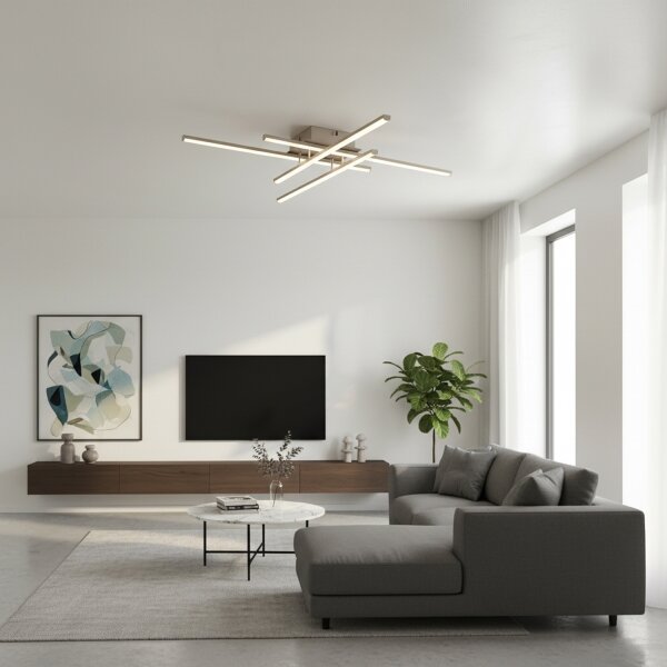 Brilagi - Plafoniera LED STRIPES LED/37W/230V argento