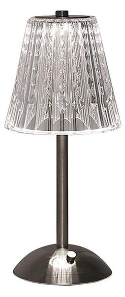 LED Lampada da tavolo ricaricabile dimmerabile LED/2,4W/5V 3000-6000K 1800 mAh cromo