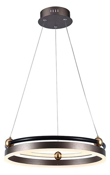 Lampadario LED a sospensione con filo LED/20W/230V 3000K diametro 42 cm marrone