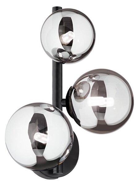 Ideal Lux - Lampada da parete LED PERLAGE 3xG9/3W/230V nero/fumé
