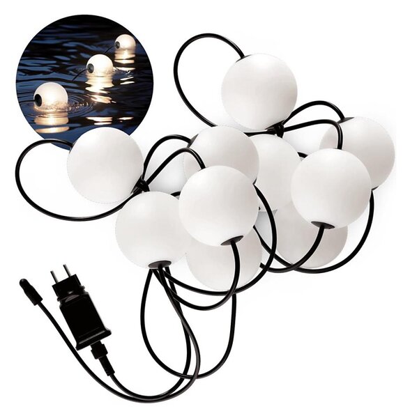Catena decorativa da esterno LED 10xLED/0,8W/230V IP67 7,7 m