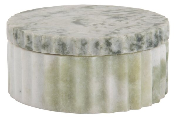 Scatola decorativa verde chiaro in pietra ø 15x6 cm Marble – PT LIVING