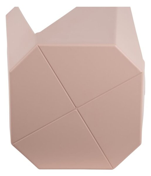 Sgabello rosa chiaro in plastica Cherish – Leitmotiv