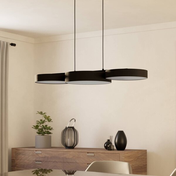 EGLO connect Smart lampada LED a sospensione Barbano-Z, nero dimmerabile, Nero, Soggiorno / Sala da pranzo, Metallo, Moderno