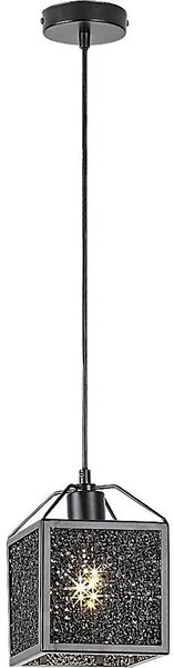 Rabalux 72217 - Lampadario a sospensione con filo SAMILO 1xE27/40W/230V nero