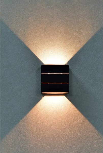 Immax 08520L - Applique da esterno a LED LUXLINE 6W/230V 3000K IP54 nero
