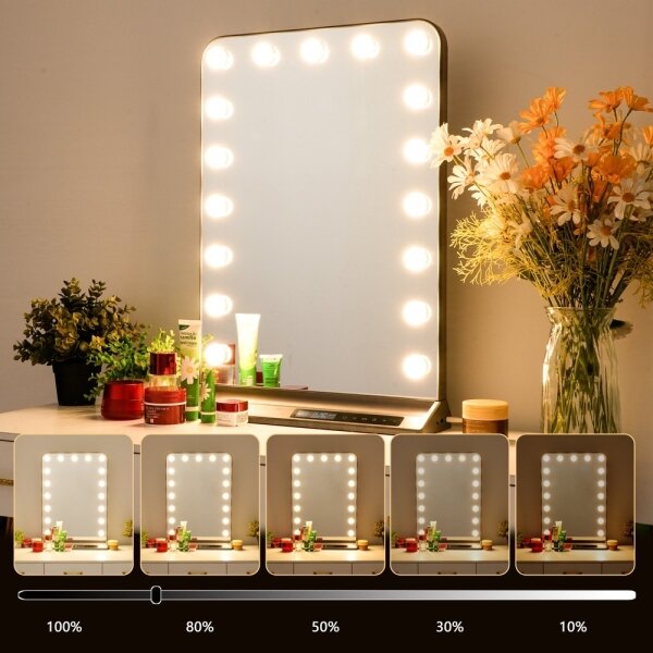 Immax 09101L - Specchio da trucco LED dimmerabile HOLLYWOOD 18W/230V 3000/4200/6000K