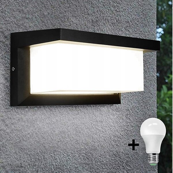 Lampada LED da esterno con lampadina con sensore crepuscolare NEELY 1xE27/9W/230V IP54