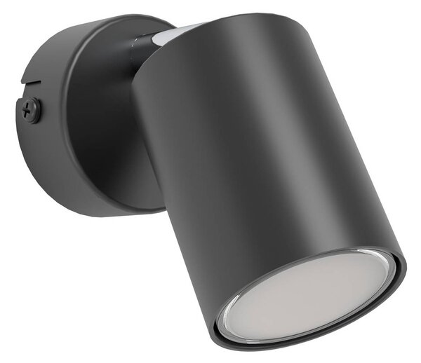 EGLO connect Faretto Adfira-Z, nero, 1-flg., acciaio dimmerabile, Nero, Soggiorno / Sala da pranzo, Metallo, Moderno