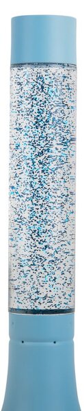 Lampada da tavolo blu con paralume in vetro (altezza totale 37,5 cm) Astro Glittler – Leitmotiv