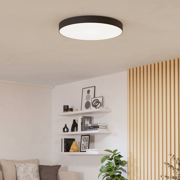 EGLO connect Plafoniera smart Gallizzi-Z, dimmerabile, Nero, Soggiorno / Sala da pranzo, Plastica, Moderno