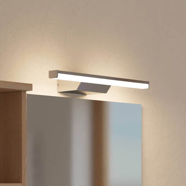 EGLO connect Luce per specchio a LED Smart Regello-Z, grigio dimmerabile, Bianco / Opale, Bagno, Alluminio, Moderno
