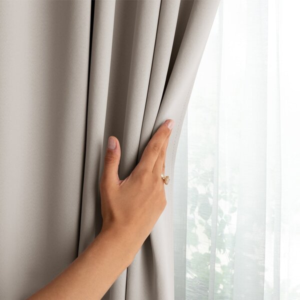 Tenda parzialmente oscurante beige 140x175 cm Kierra – Restilo