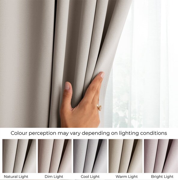 Tenda parzialmente oscurante beige 140x175 cm Kierra – Restilo