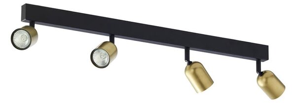 Faretto TOP 4xGU10/10W/230V oro/nero
