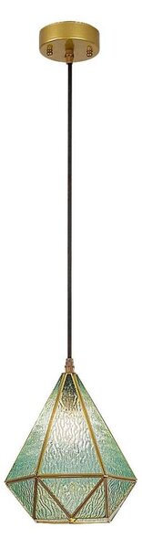 Rabalux 72244 - Lampadario a sospensione con filo NORAH 1xE14/40W/230V blu/oro