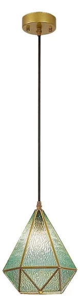 Rabalux 72244 - Lampadario a sospensione con filo NORAH 1xE14/40W/230V blu/oro