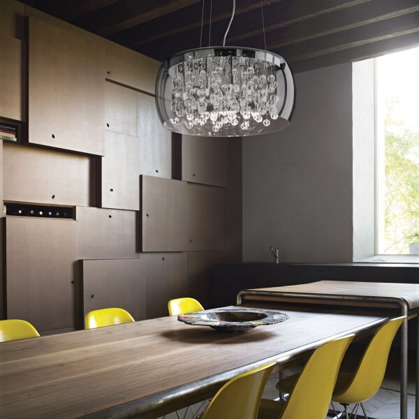 Ideal Lux - Lampadario a sospensione con filo AUDI 5xG9/40W/230V fumé