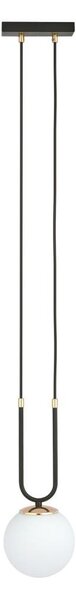 Lampadario a sospensione con filo GLAM 1xE14/10W/230V nero
