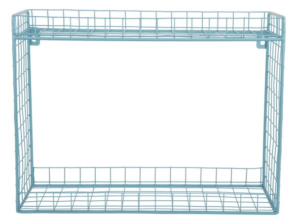 Mensola turchese in acciaio con ripiani multipli 40 cm Reja – PT LIVING