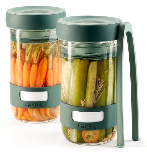 Vaso da fermentazione in vetro 2 pz 700 ml Pickles – Lékué