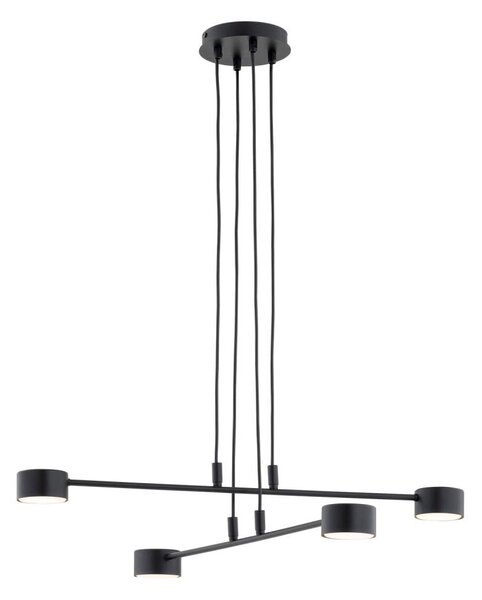 Lampadario a sospensione con filo MODUS 4xGX53/12W/230V nero