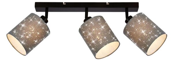 Briloner 2078-034 - Faretto SPOTLIGHT 3xE27/25W/230V grigio/nero