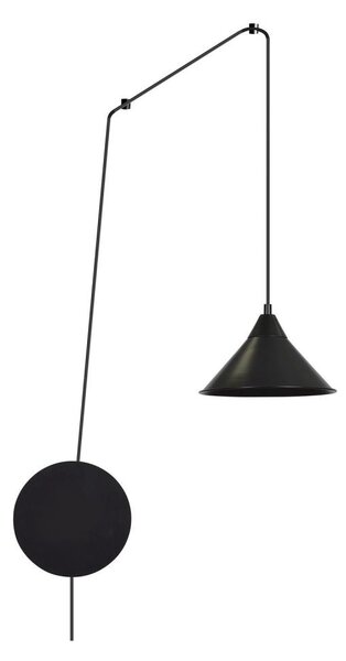 Lampadario a sospensione con filo ABRAMO 1xE27/15W/230V nero