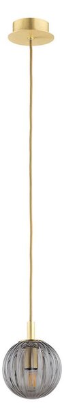 Argon 8512 - Lampadario a sospensione con filo PALOMA 1xE14/7W/230V diametro 12 cm oro/nero