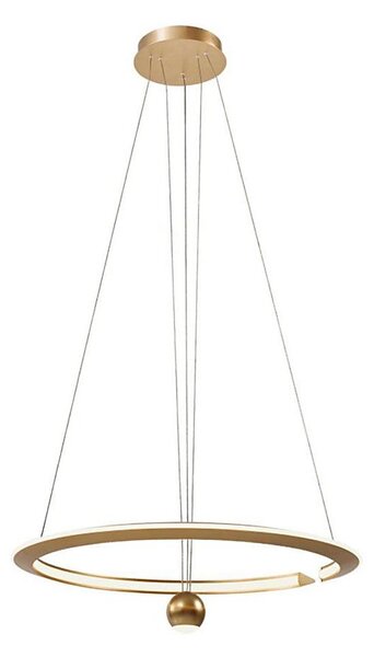 Lampadario LED a sospensione con filo LED/45W/230V 3000K diametro 62 cm oro