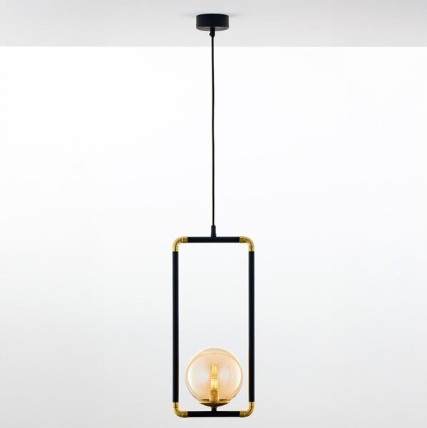Jupiter 2024 - Lampadario a sospensione con filo ZAFRA 1xG9/10W/230V nero/oro/beige