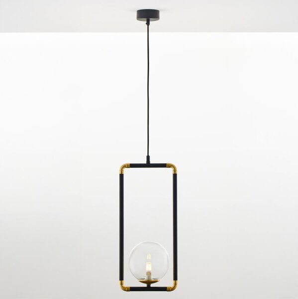 Jupiter 2023 - Lampadario a sospensione con filo ZAFRA 1xG9/10W/230V nero/oro/limpido