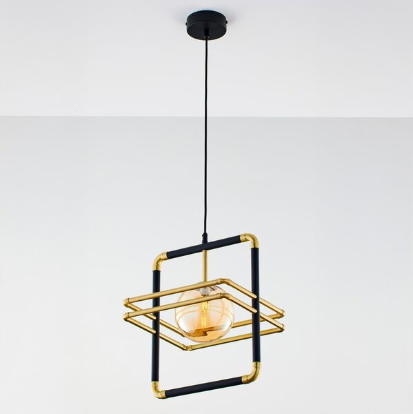 Jupiter 2025 - Lampadario a sospensione con filo FIORI 1xG9/10W/230V nero/oro/beige