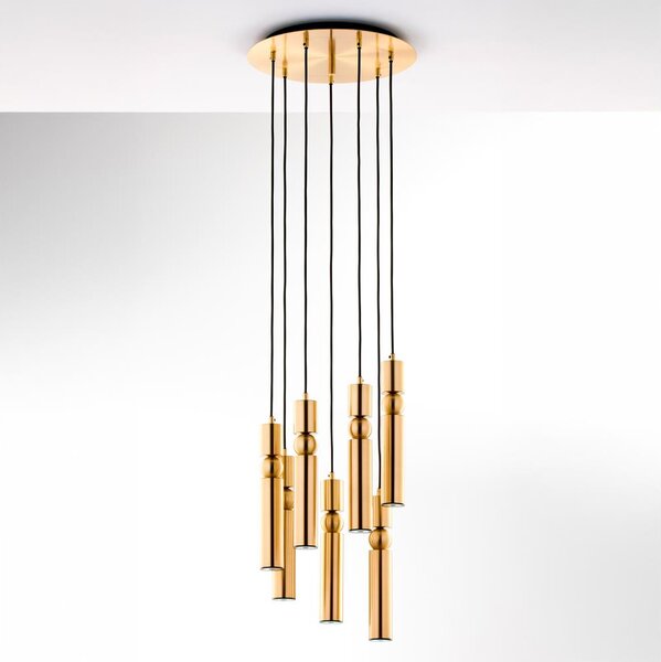 Jupiter 2021 - Lampadario a sospensione con filo ALAS 7xGU10/10W/230V oro