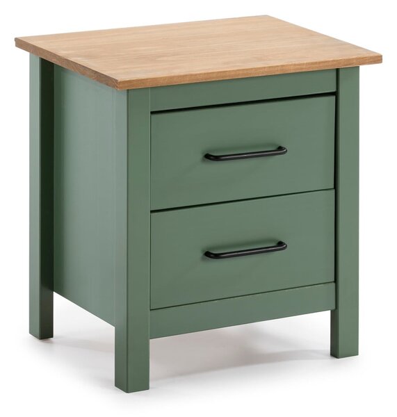 Comodino in legno verde Miranda - Marckeric