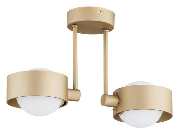 Argon 7215 - Lampadario da bagno a sospensione con supporto rigido MASSIMO PLUS 2xG9/6W/230V IP44 oro