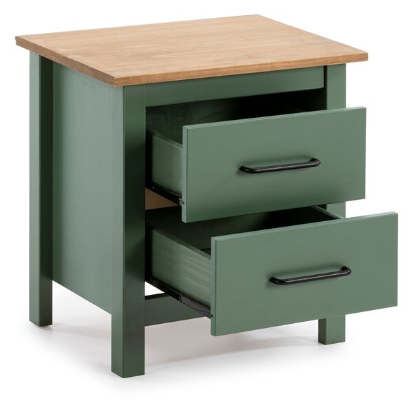 Comodino in legno verde Miranda - Marckeric