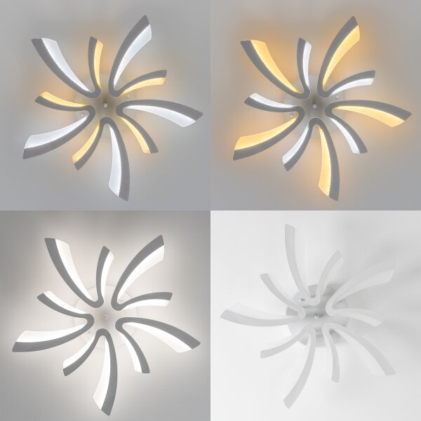 Brilagi - Lampadario a plafone LED dimmerabile TWIST LED/55W/230V 3000-6500K bianco + +TC