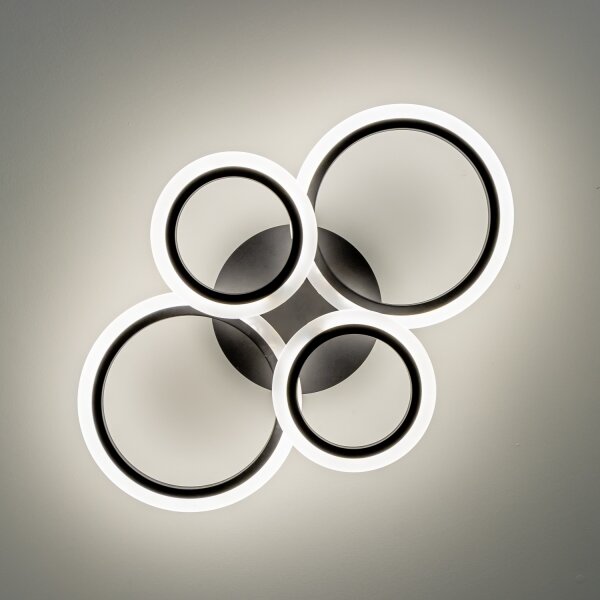 Brilagi - Lampadario a plafone LED dimmerabile ORBITS LED/50W/230V 3000-6500K antracite + +TC
