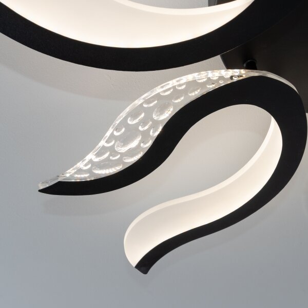 Brilagi - Lampadario a plafone LED dimmerabile TWIST LED/65W/230V 3000-6500K nero + +TC