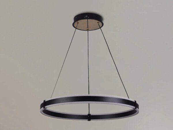 Brilagi-LED Lampada a sospensione dimmerabile su cavo CIRCLE LED/85W/230V 3000-6500K nero + telecomando