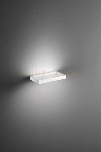 Applique in alluminio colore bianco floor doppia emissione led 11w 
