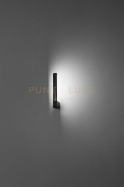 Applique in alluminio colore nero elle led 14w cct 3000k 4000k 6000