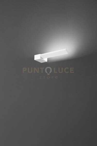 Applique in alluminio colore bianco elle led 14w cct 3000k 4000k 60