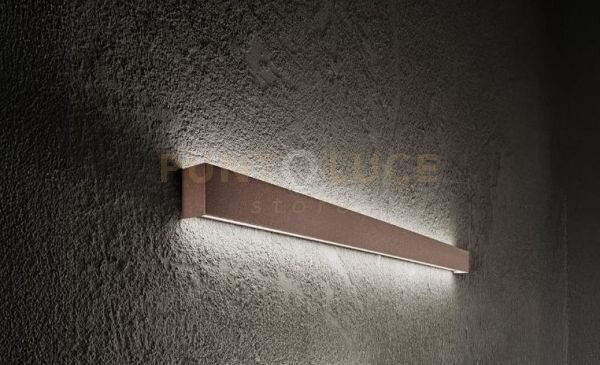 Applique in alluminio marrone metallizzato rummo led 14w 3000k cri?